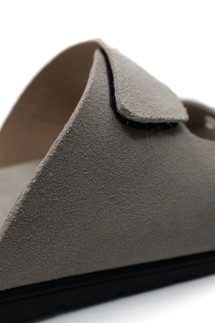 IVAR® Grey Suede Slides