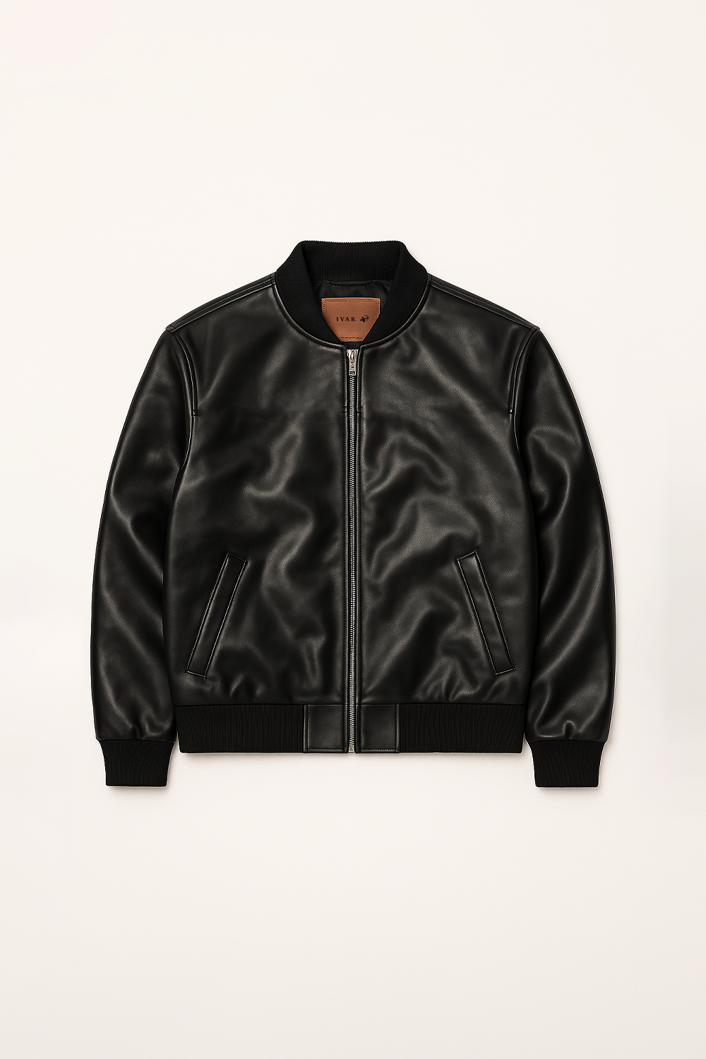 IVAR® Legacy Black Leather Bomber Jacket – ivarclothing