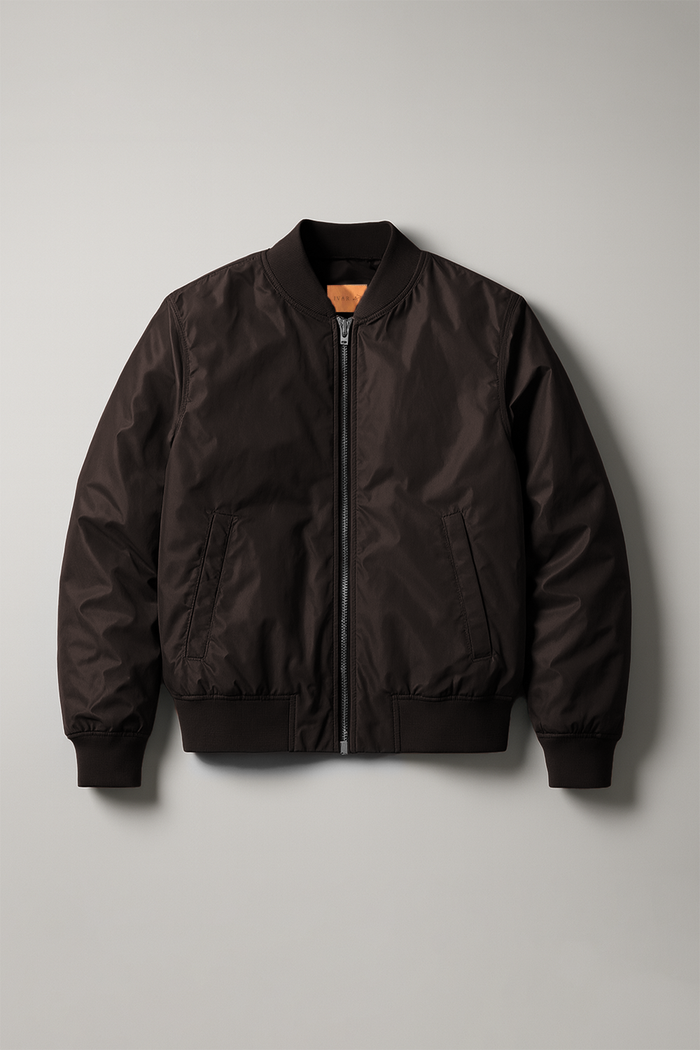 IVAR® Chocolate  Brown Windshell Bomber Jacket