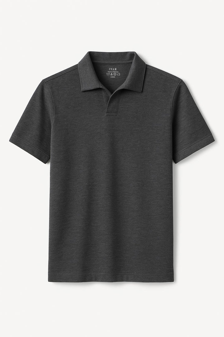 IVAR® Charcoal Johnny Collar Polo