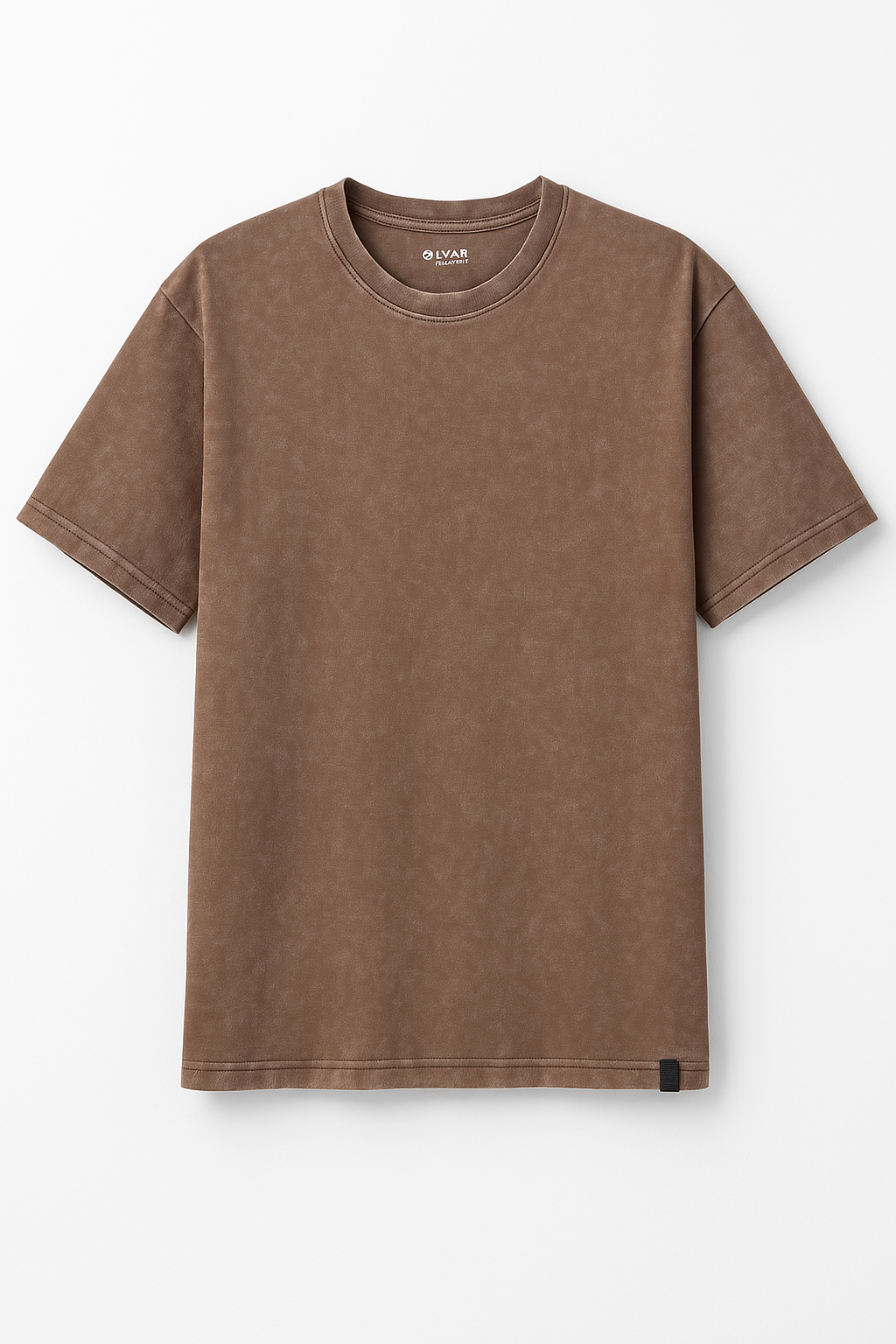 IVAR® Brown Oversized Acid-Washed T-Shirt