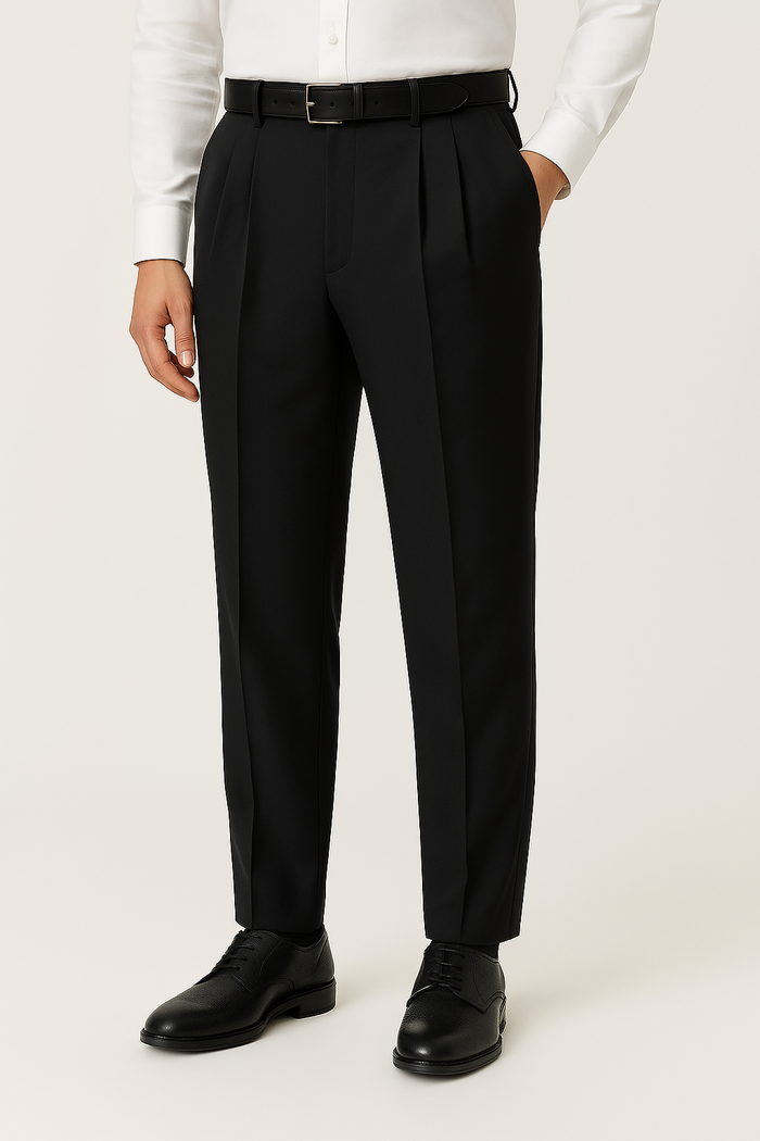 IVAR® Black Adjustable pleated pants