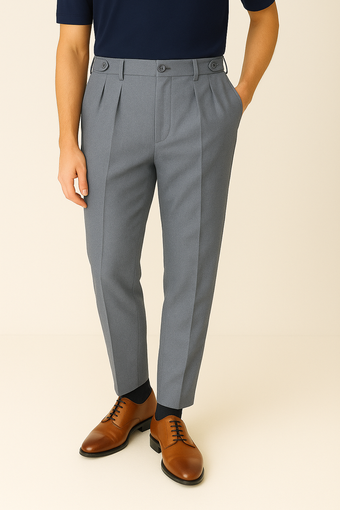 IVAR® Silver Adjustable pleated pants