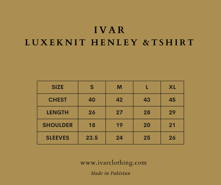 IVAR® Full Sleeve Luxeknit Navy Henley