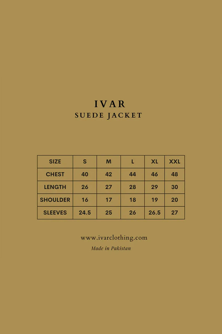 IVAR® Tan Brown Suede Jacket