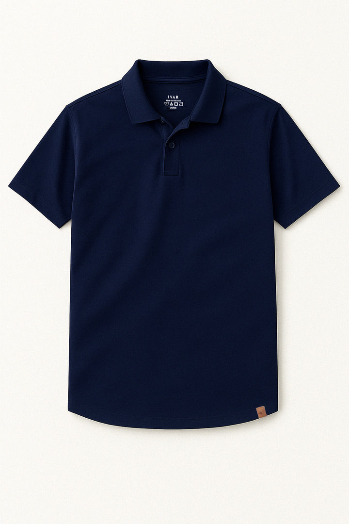 IVAR® Navy Blue Golfer Polo