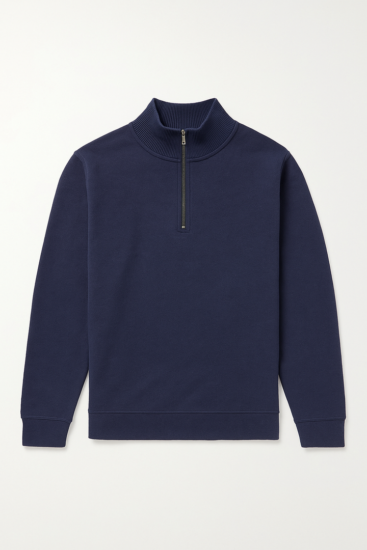 IVAR® Navy Fleece Quarter Zipper