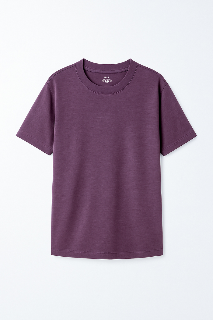 IVAR® Heather Wine Oversized Tshirt