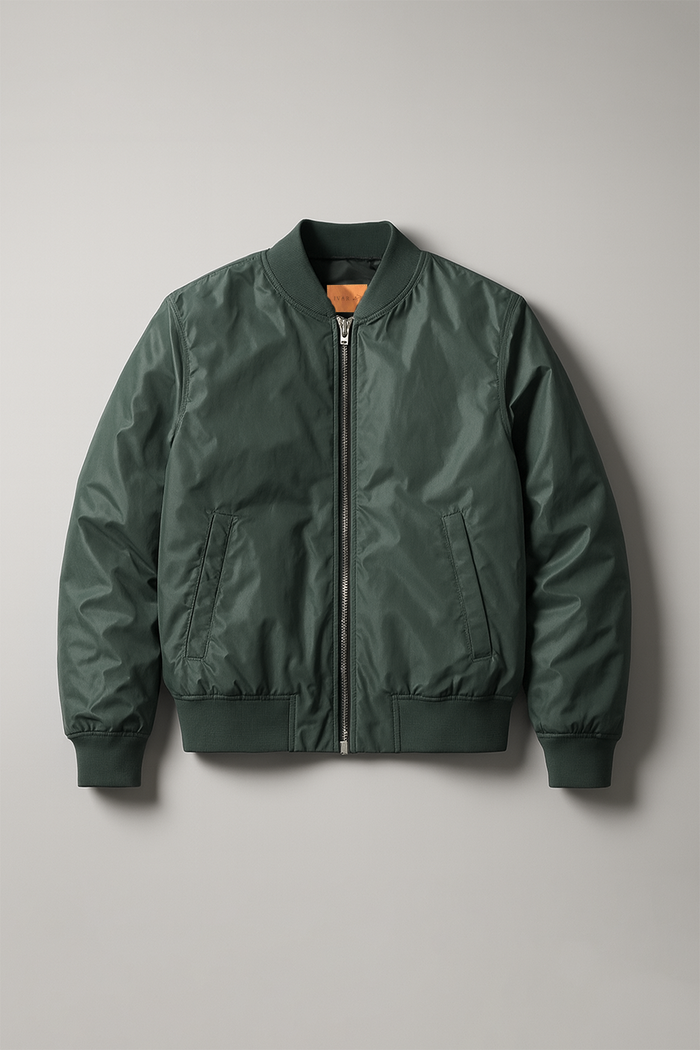 IVAR® Olive Green Windshell Bomber Jacket