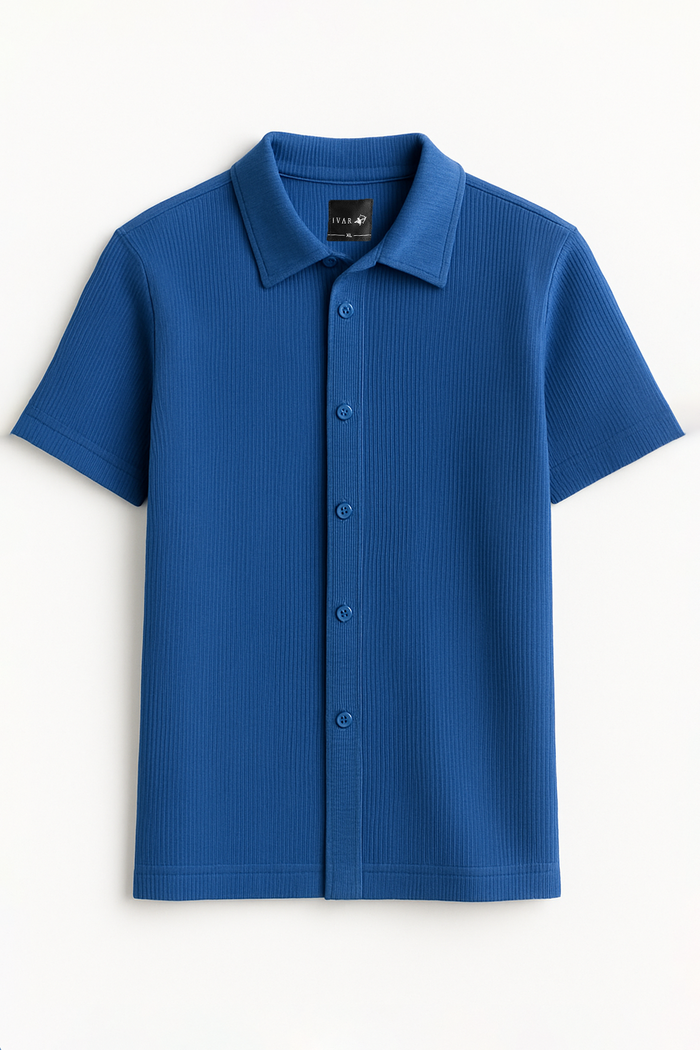 IVAR® Olympic Blue Ribbed Shirt