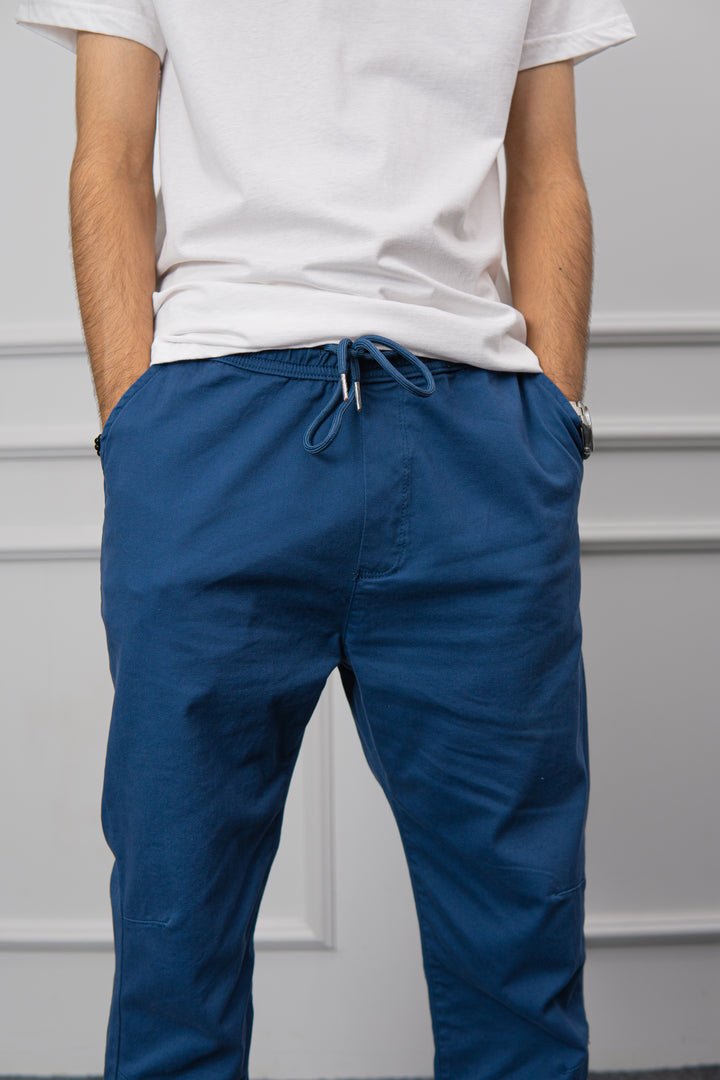 IVAR® Navy Enzyme Wash Chino Joggers