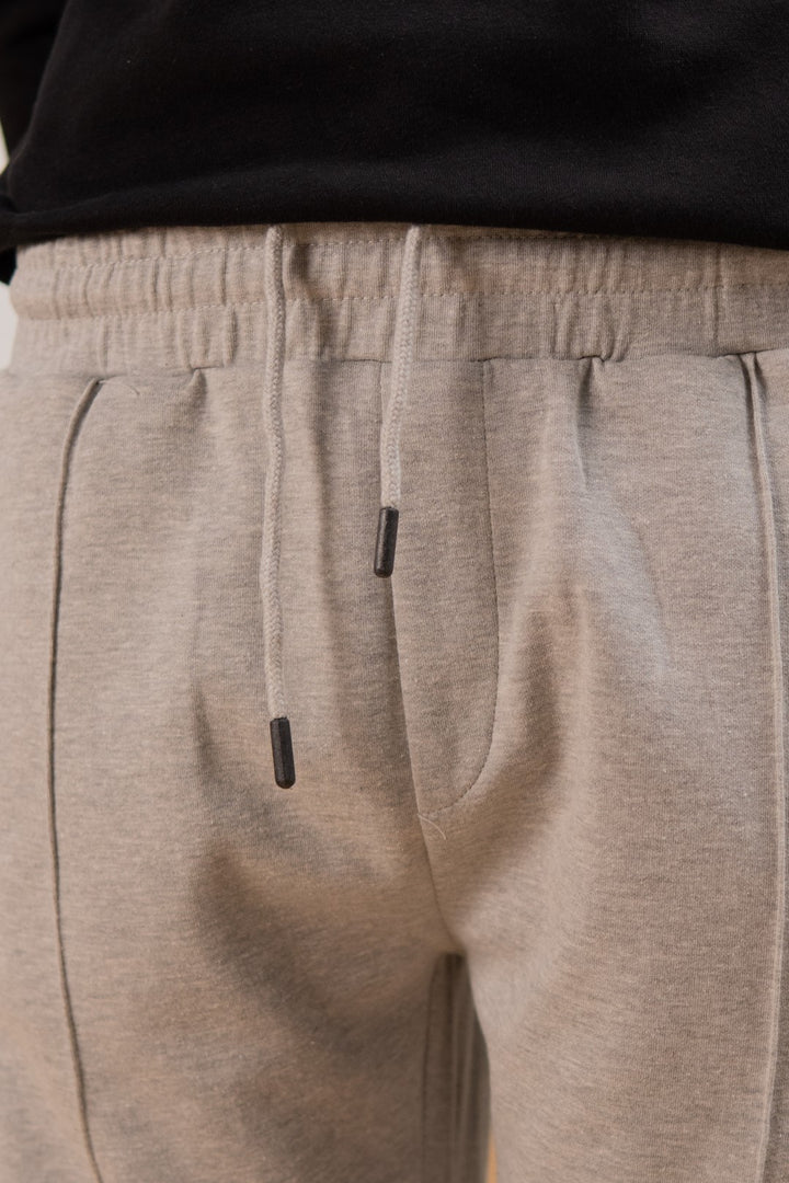 IVAR® Heather Grey Stapered Knitted Pants