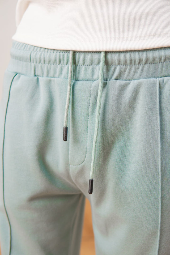 IVAR® Mint Green Stapered Knitted Pants