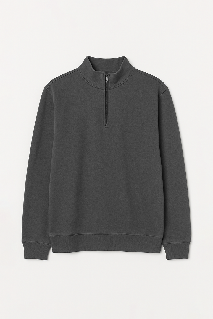 IVAR® Smoky Grey Fleece Quarter Zipper