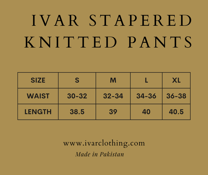 IVAR® Mint Green Stapered Knitted Pants