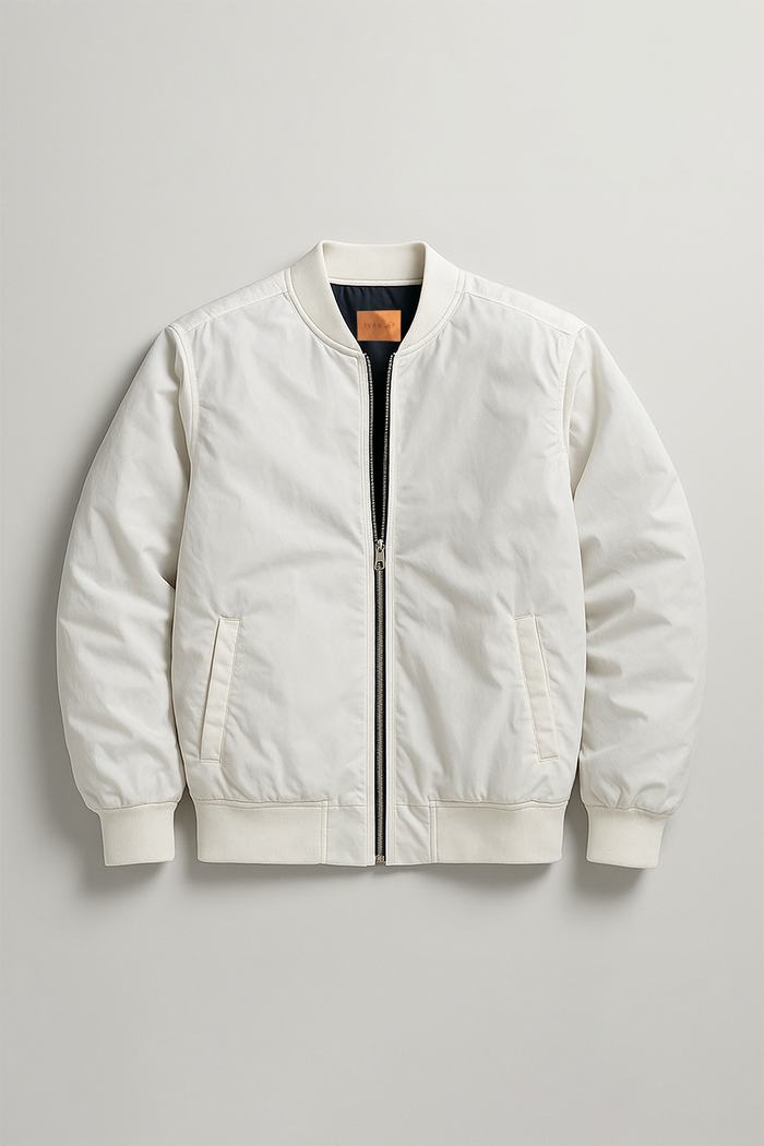 IVAR® White Windshell Bomber Jacket
