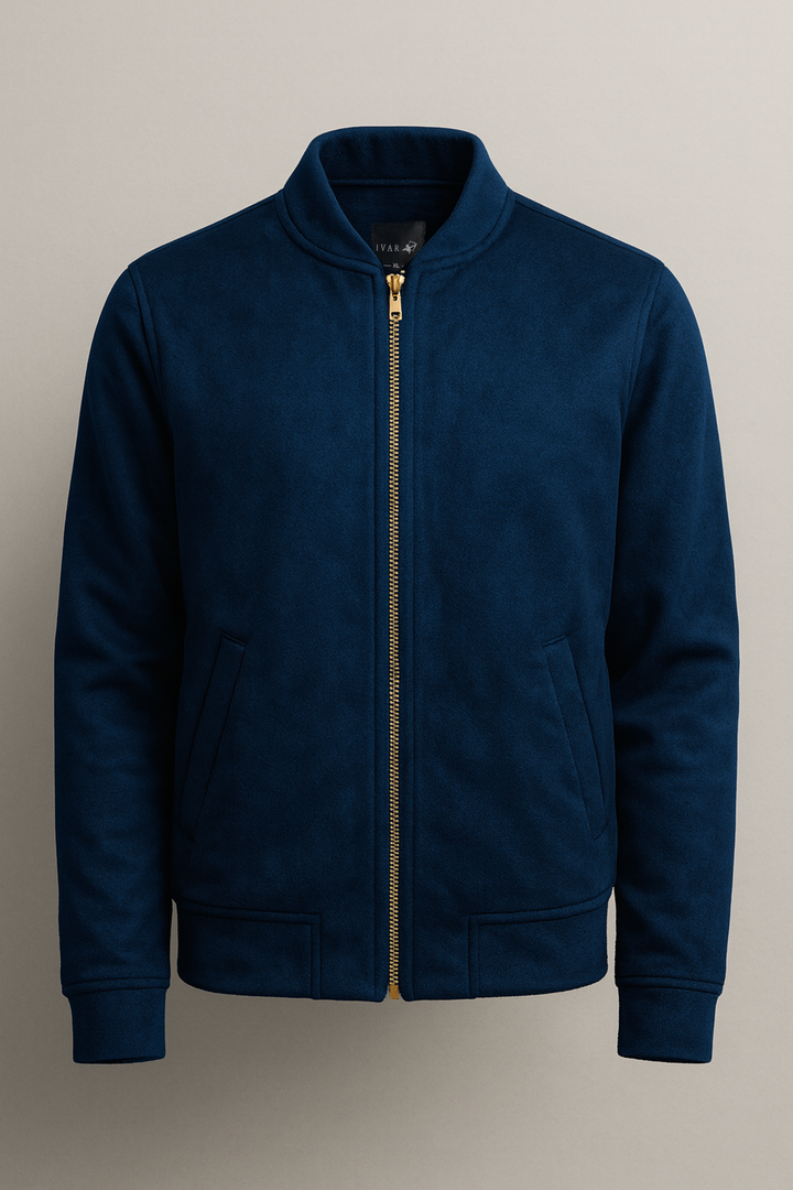IVAR® Dark Aqua Suede Jacket