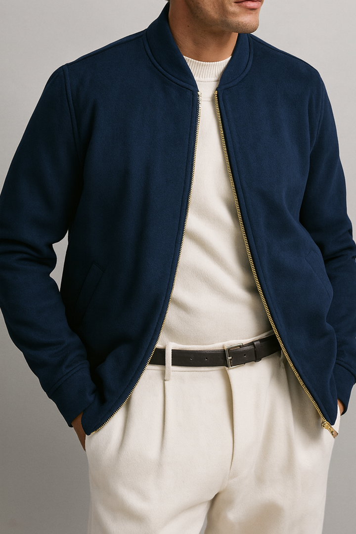 IVAR® Dark Aqua Suede Jacket