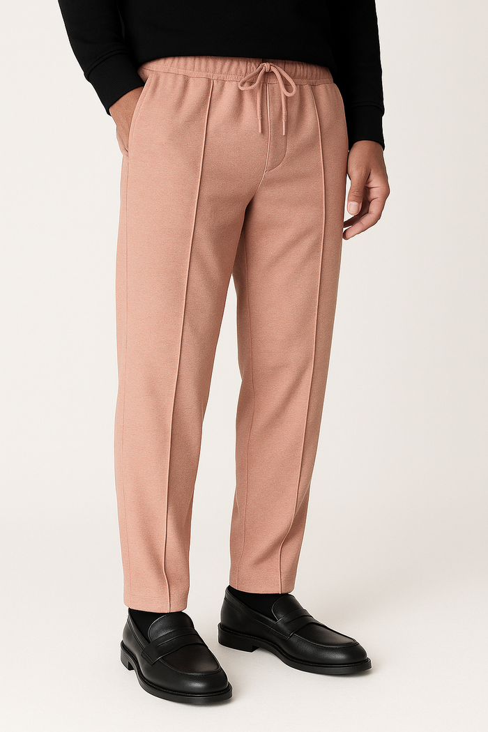 IVAR® Peach Stapered Knitted Pants