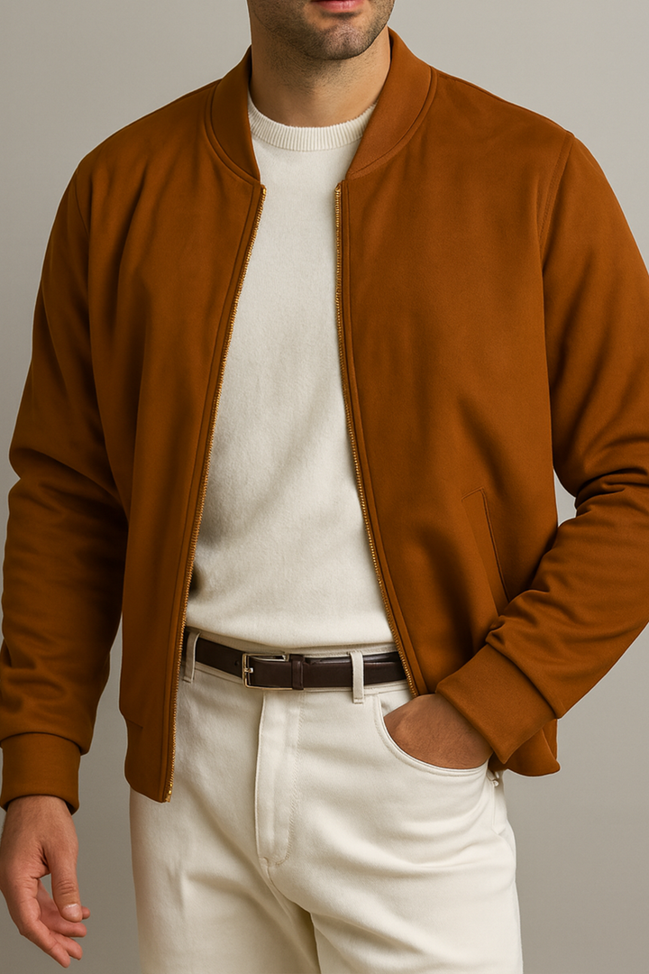 IVAR® Tan Brown Suede Jacket