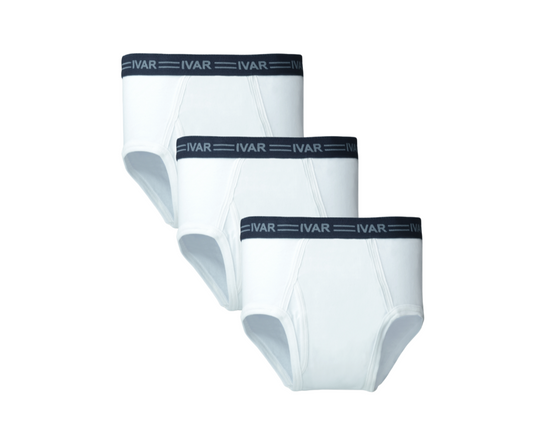 White Stretchable Brief (Save 12% on Pack of 3)