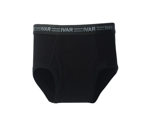 Black Stretchable Brief (100% Combed Cotton)