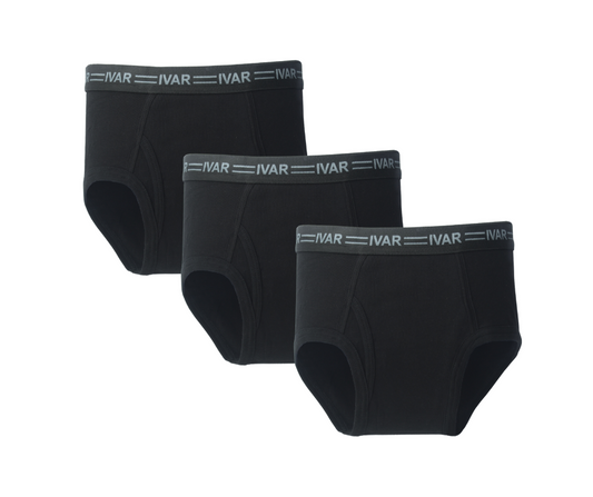 Black Stretchable Brief (Save 12% on Pack of 3)