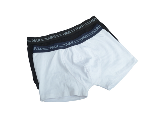Black & White Stretchable Boxer (Save 10% on Pack of 2)
