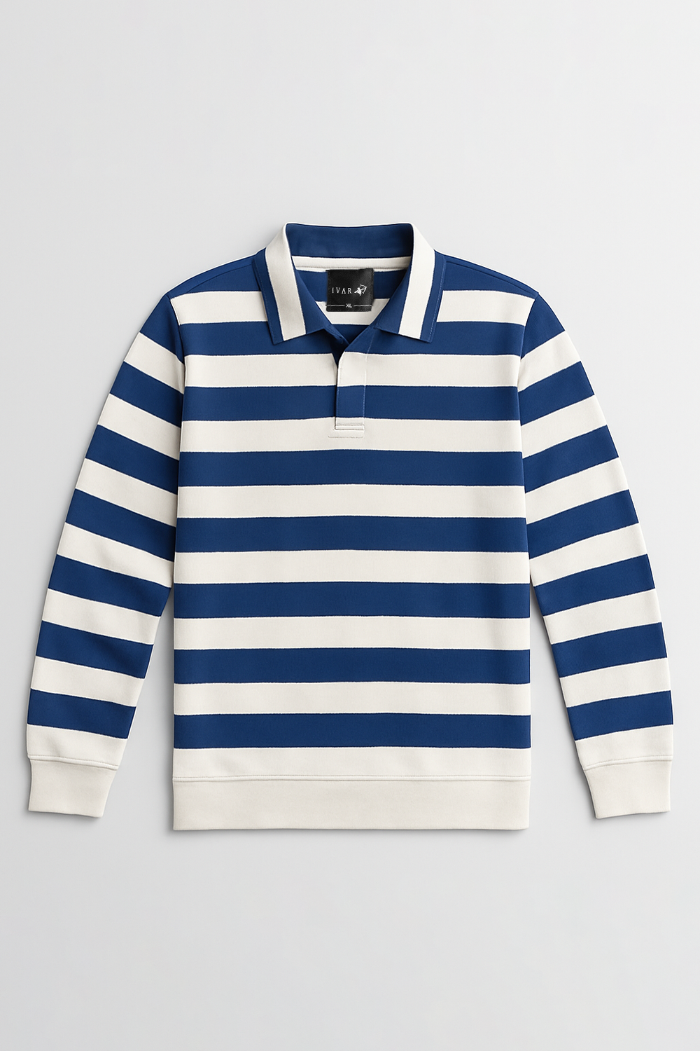 IVAR® Oxford Blue Full Sleeve Rugby Polo