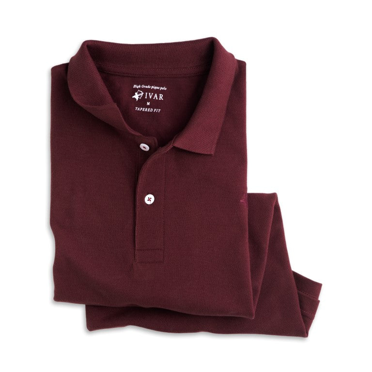 IVAR® Classic Dark Maroon Polo