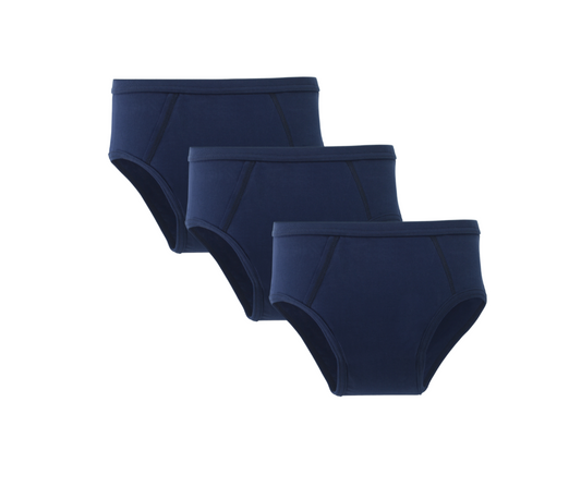 Navy Wedge Fly Brief (Save 12% on Pack of 3)
