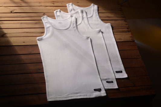 Pack of 3 Ribbed Vest (Save 12% on this Pack)
