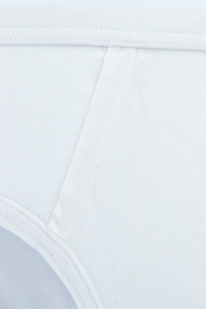 White Wedge Fly Brief (100% Combed Cotton)