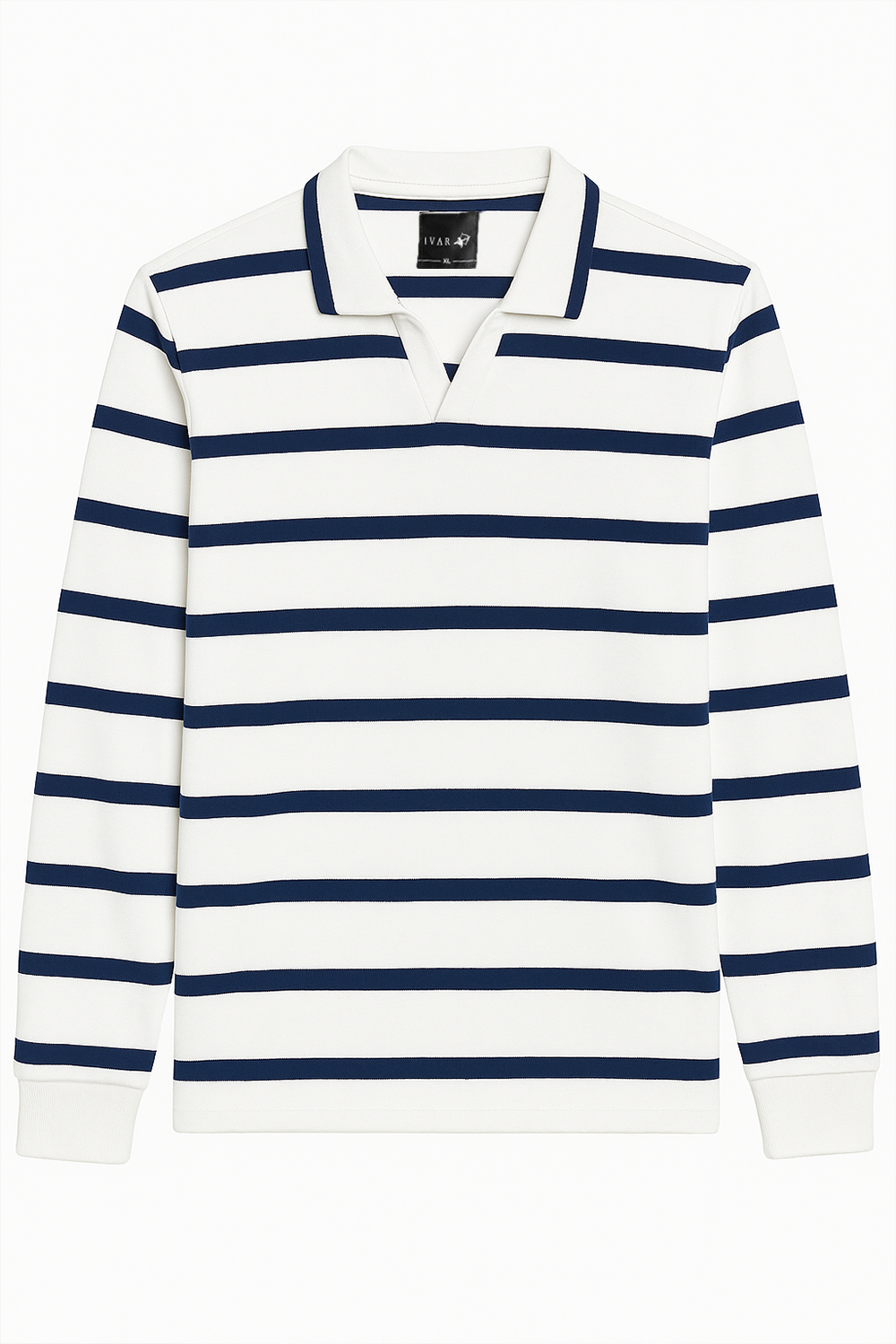 IVAR® Navy Slim Line Full Sleeve Rugby Polo