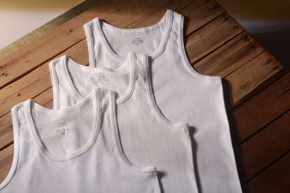 Pack of 3 Ribbed Vest (Save 12% on this Pack)