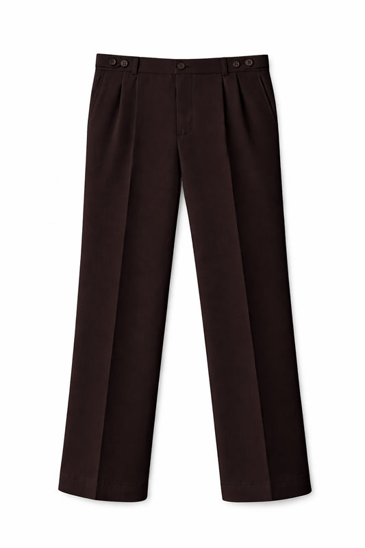 IVAR® Walnut Brown Adjustable pleated pants