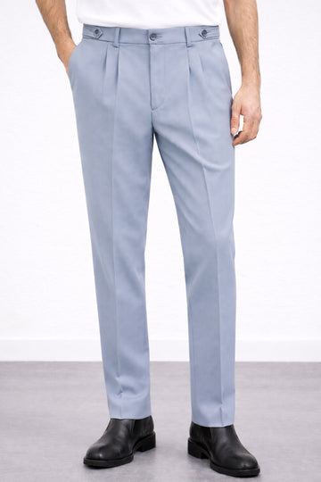 IVAR® Glacier grey Adjustable Pleated Pants