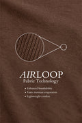 IVAR Airloop Brown Full Sleeve Henley - Airloop Fabric Swatch - IVAR Clothing