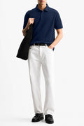IVAR Navy Airloop Polo - Model Wearing - IVAR Clothing
