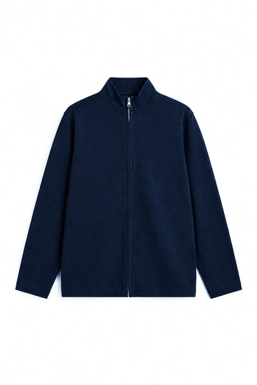 Ivar Airloop Navy Light Weight Zipper Cardigan