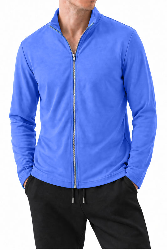 Ivar Airloop Pastel Blue Light Weight Zipper Cardigan