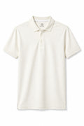 IVAR White Airloop Polo, flat lay front view