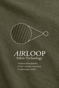 IVAR Airloop Olive Full Sleeve Henley - Airloop Fabric Swatch - IVAR Clothing