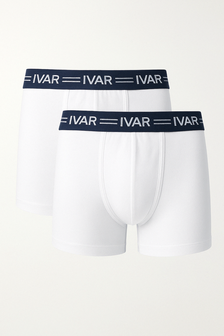 White Stretchable Boxer (Save 10% on Pack of 2)