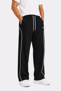 IVAR Black Arc Track Pants - Full Length Model View - IVAR Clothing