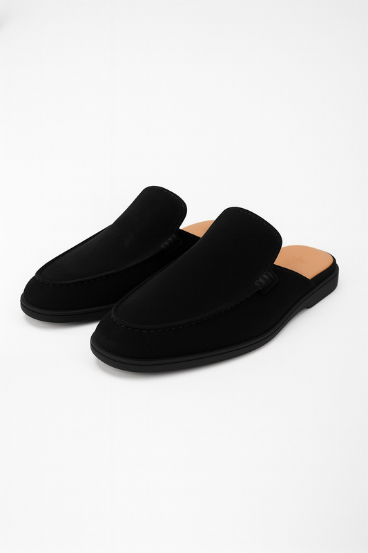 IVAR® Black Slide Loafers