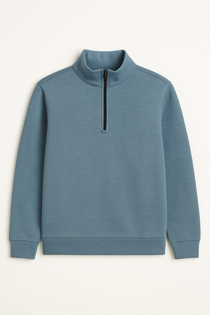 IVAR® Steel Blue Fleece Quarter Zipper