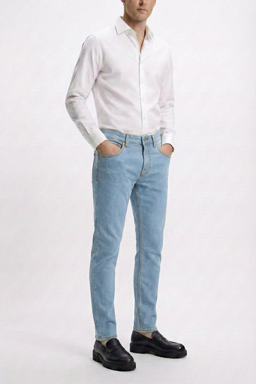 IVAR® Ice Blue Denim with Golden Thread
