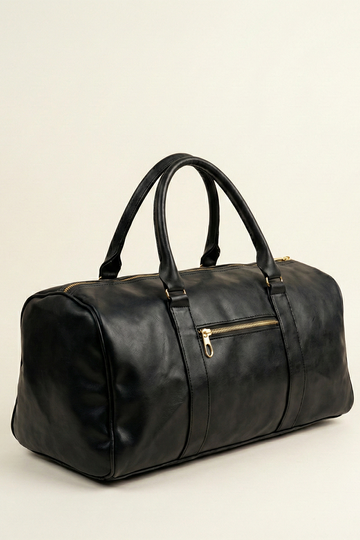 IVAR® Black Vintage Duffle Bag