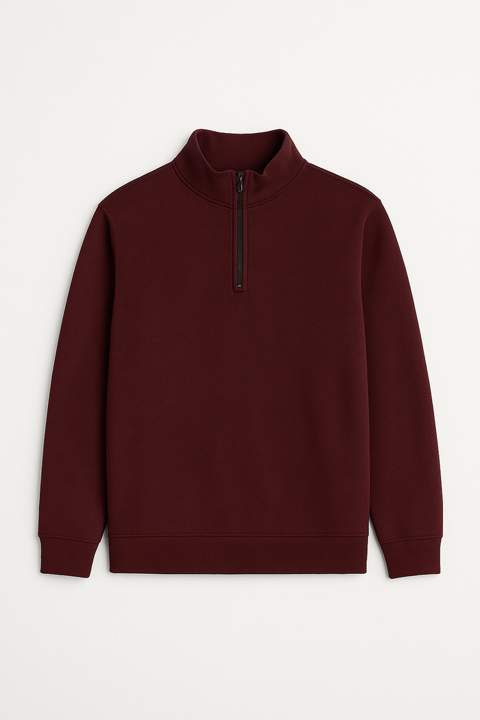IVAR® Maroon Fleece Quarter Zipper